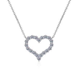 Elegant Open Heart Pendant Necklace | Stainless Steel & Sparkling CZ | Hypoall
